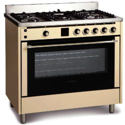 Montpellier RMC90GOC Single Cavity Gas Range Cooker in Cream